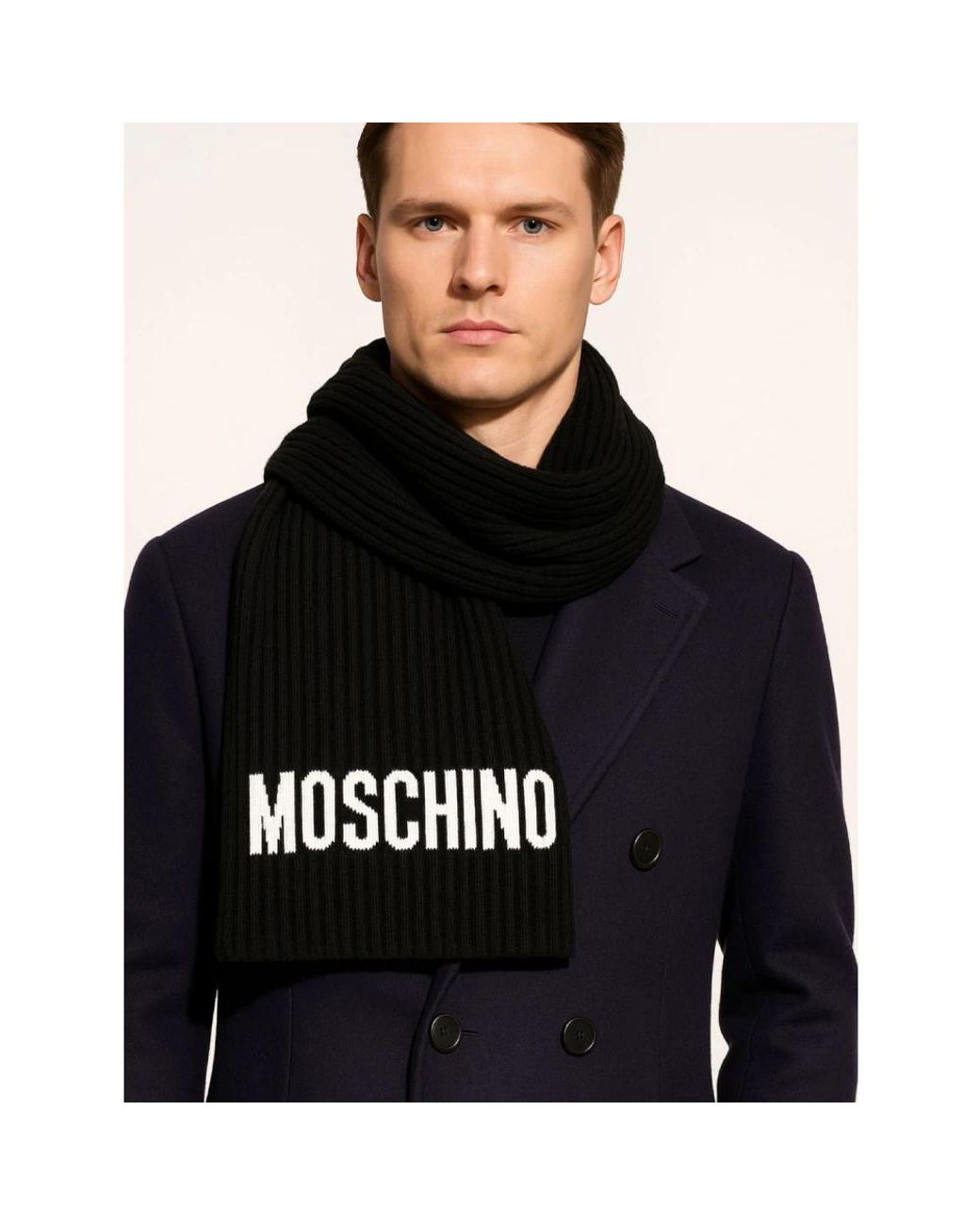 Moschino Black Winter Scarves