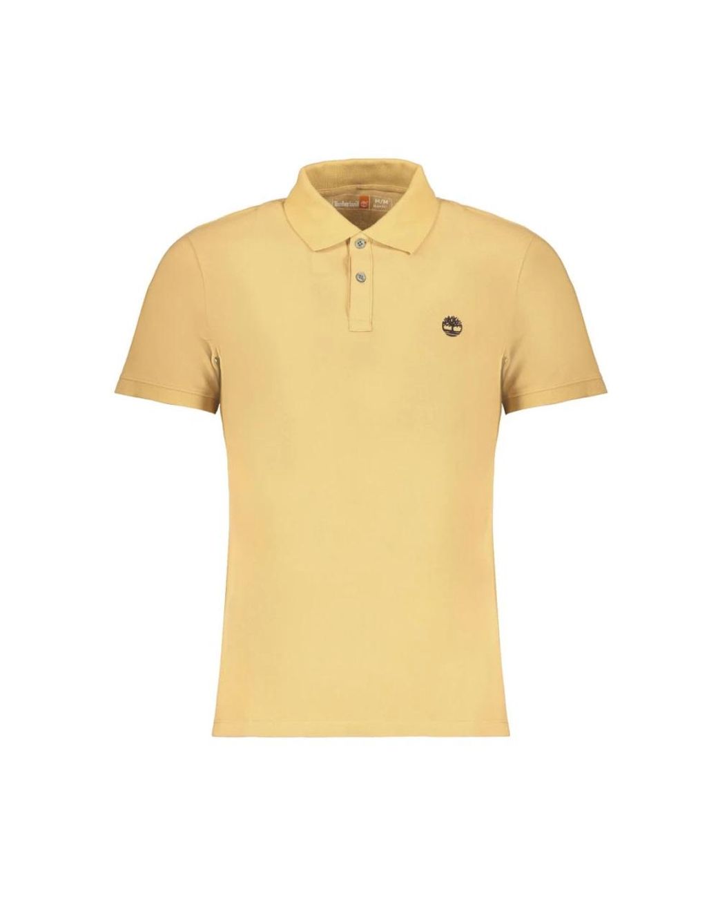 Timberland Tops ,Katoen Klassiek Passend Poloshirt Korte Mouw in het Yellow voor heren