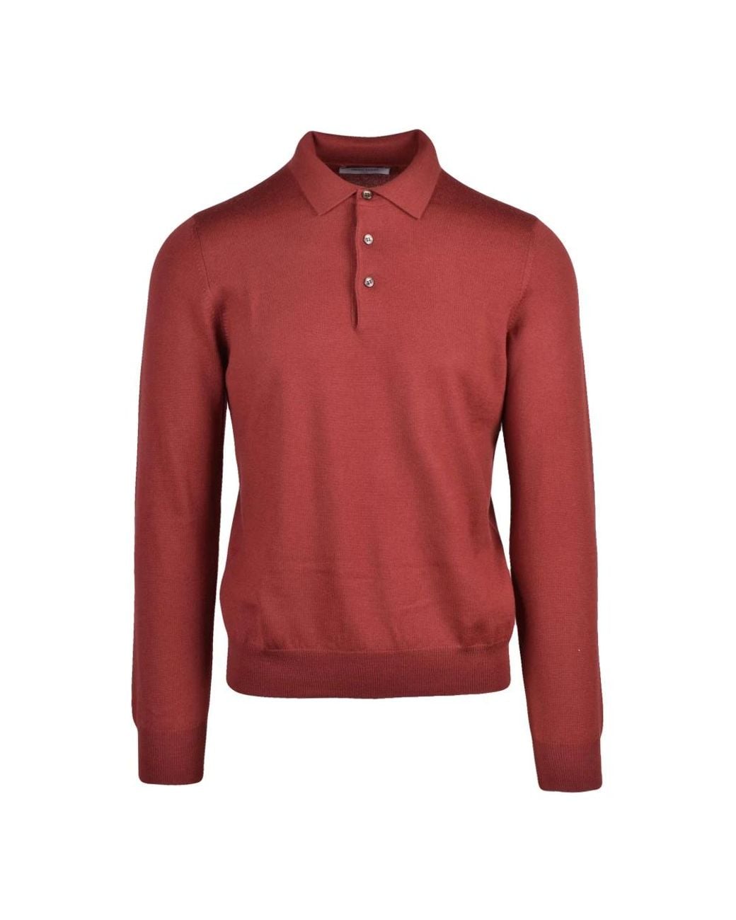 Gran Sasso Red Polo Shirts for men