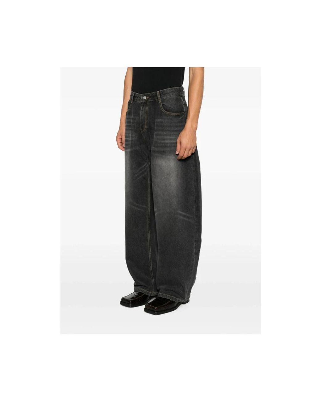Kidsuper Gray Wide Jeans for men