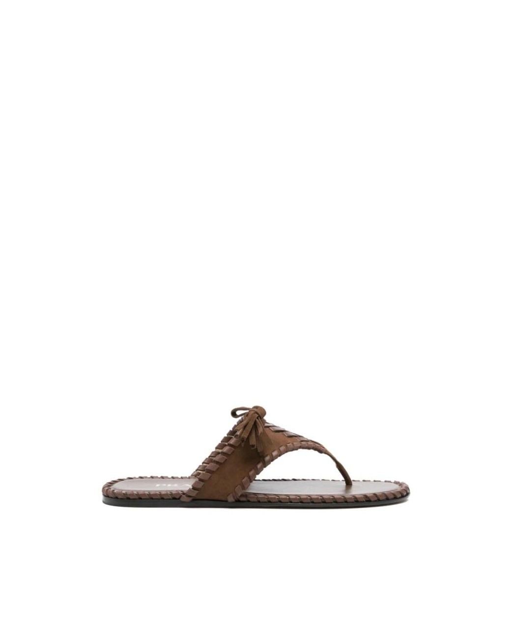 Prada Brown Flip Flops