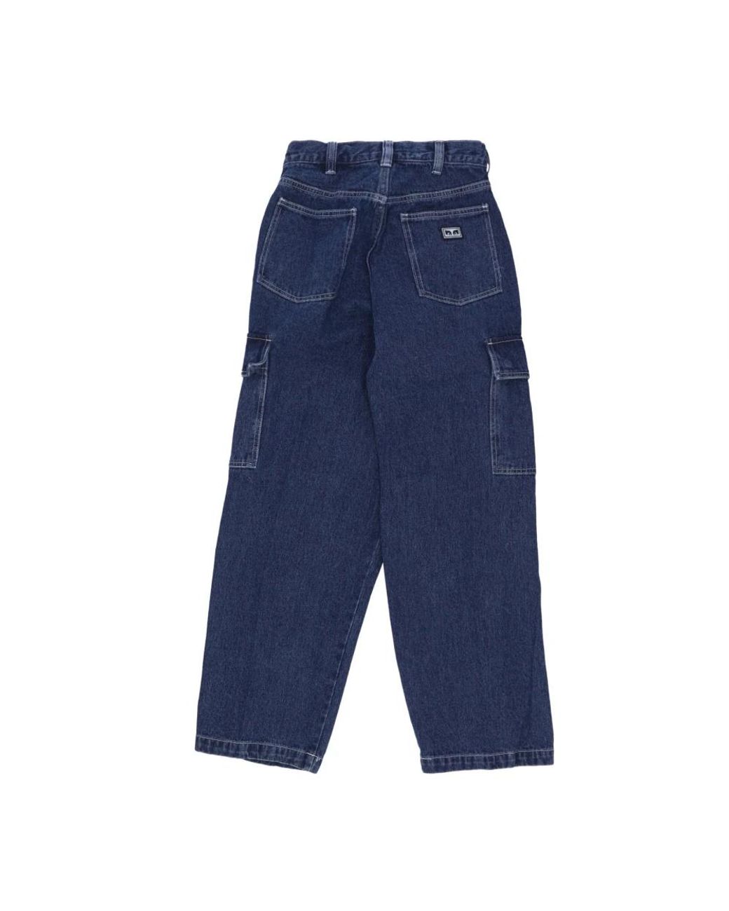 Obey Blue Loose Fit Jeans for men