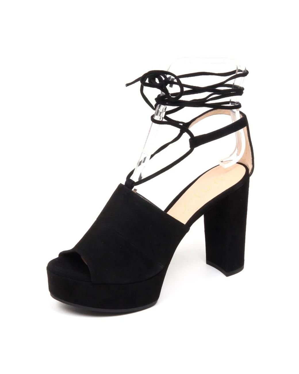 Unisa Black High Heel Sandals