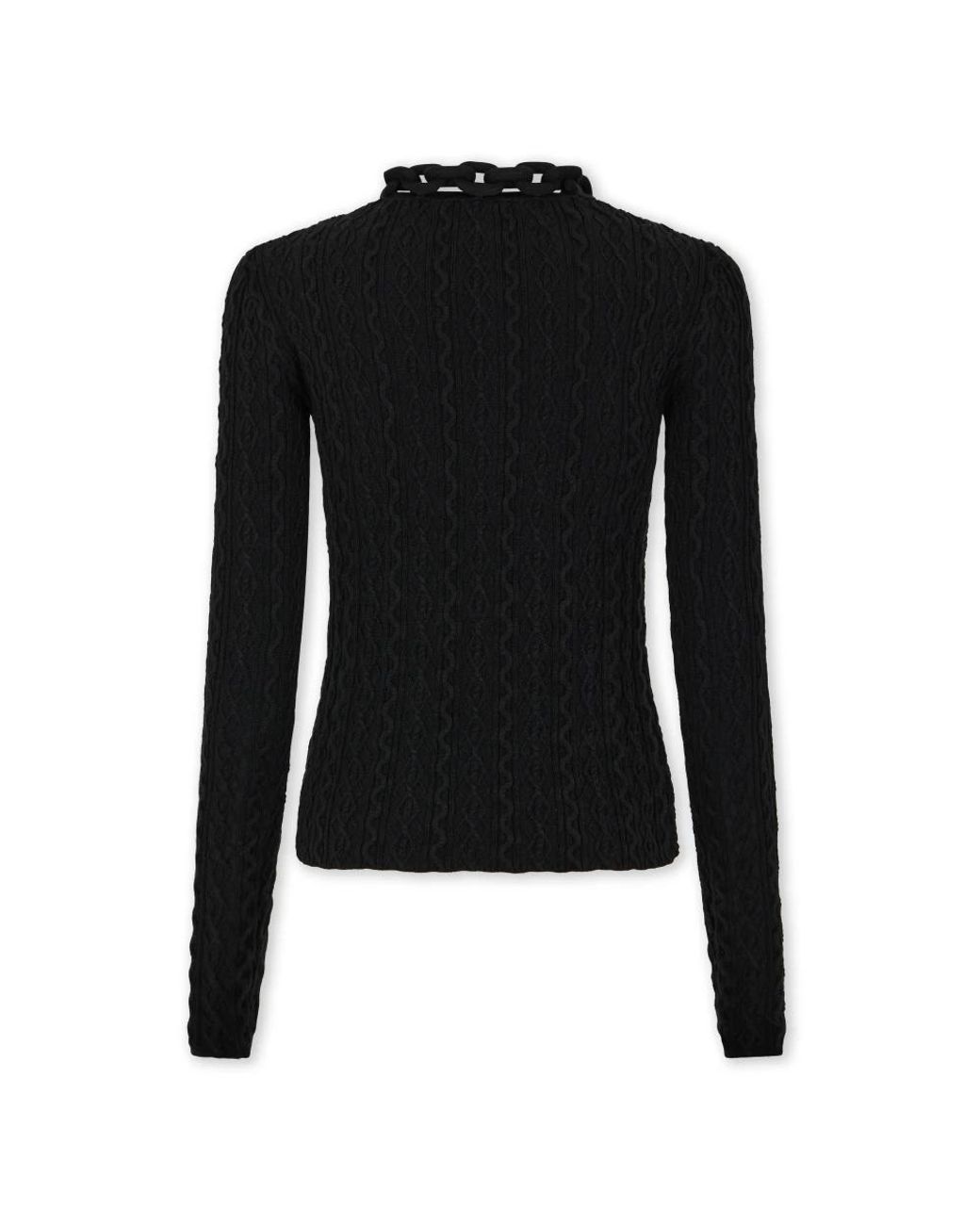 Rabanne Black Round-Neck Knitwear