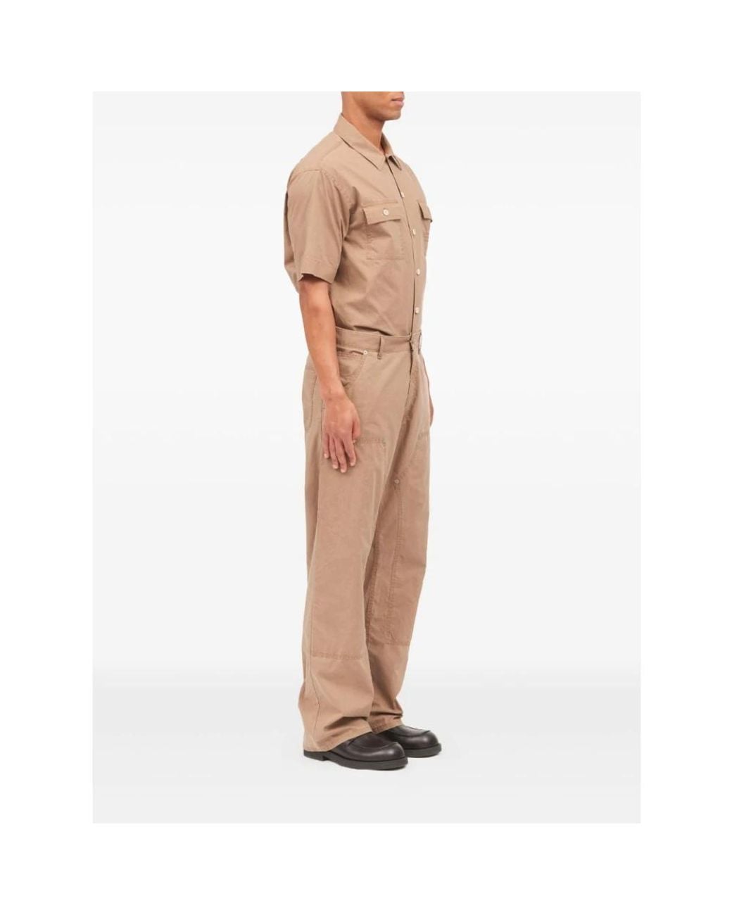 MM6 by Maison Margiela Natural Straight Trousers for men
