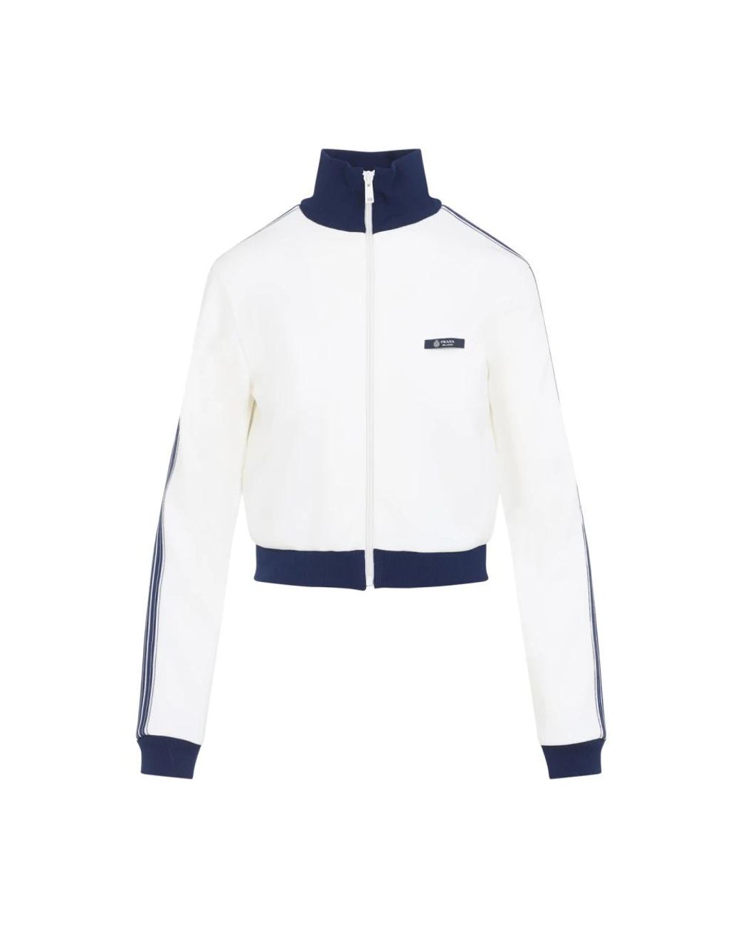 Prada Fleece Jacket in het White