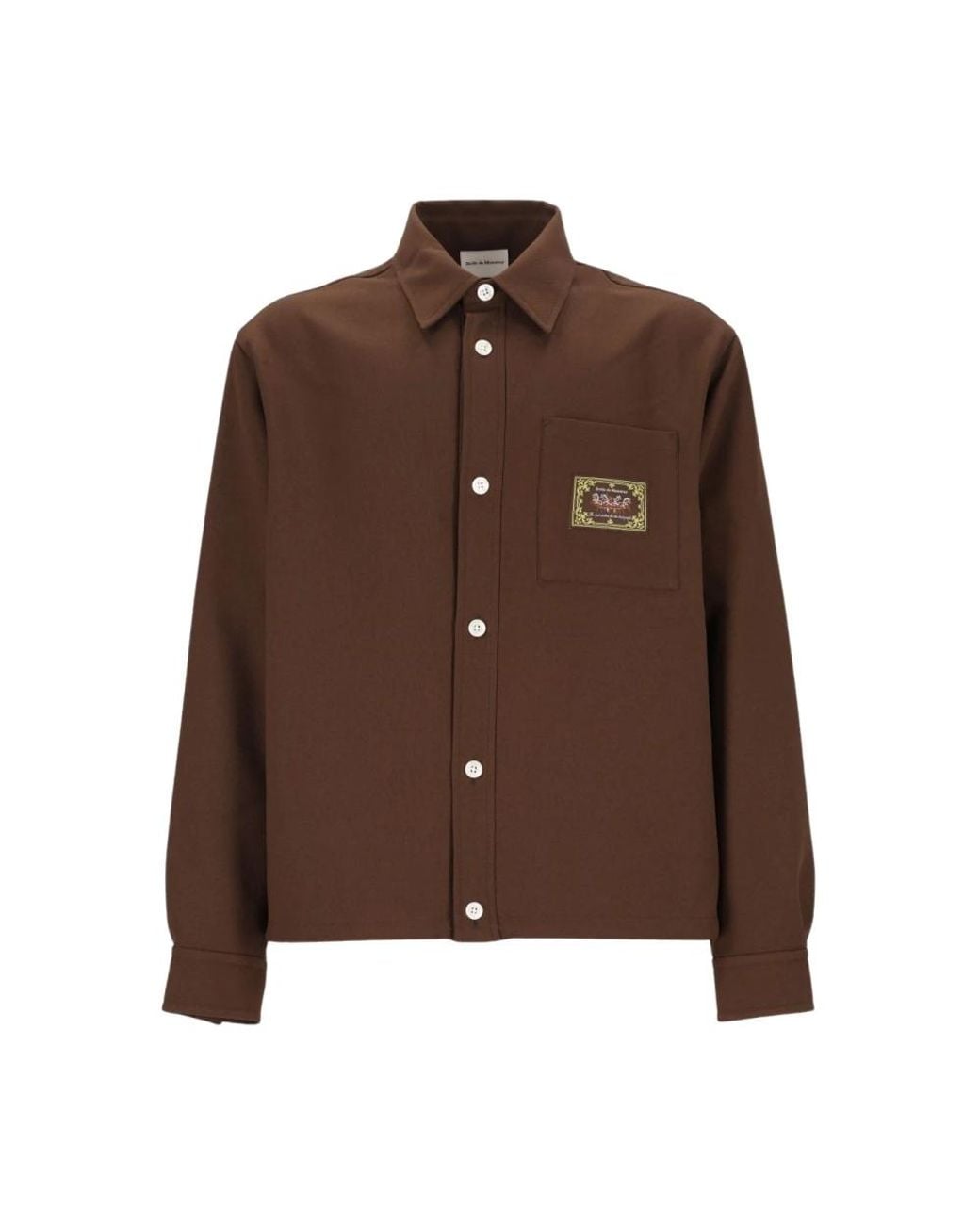Drole de Monsieur Brown Casual Shirts for men