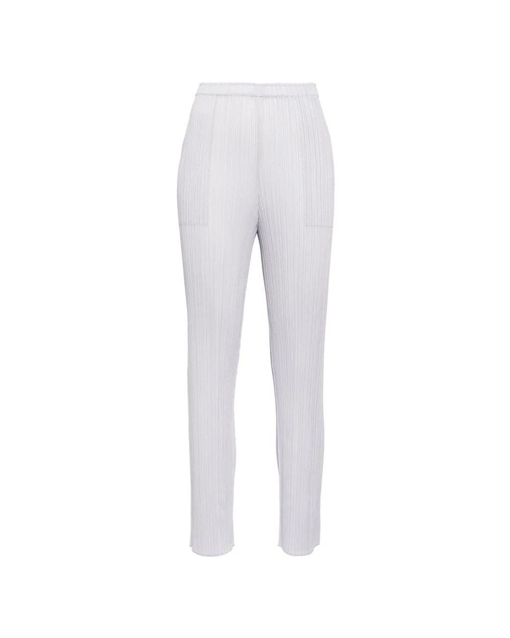 Issey Miyake Gray Slim-Fit Trousers
