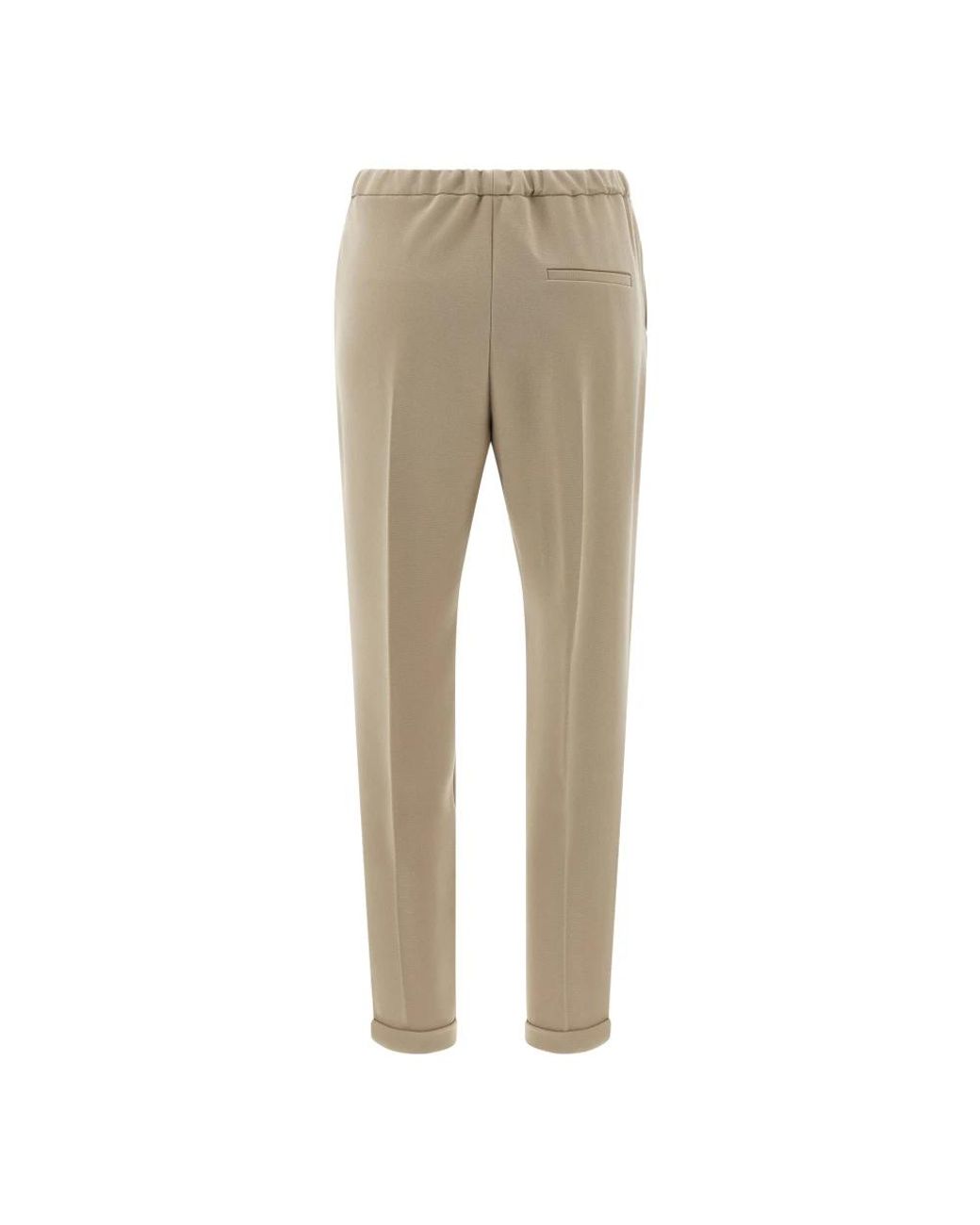 Alberto Biani Natural Slim-Fit Trousers