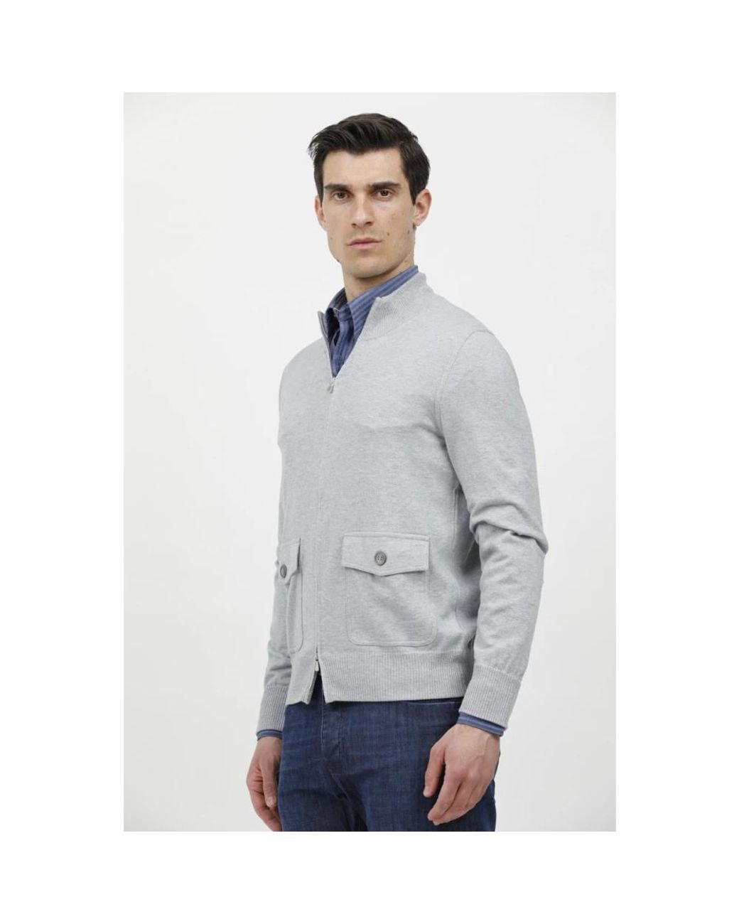Gran Sasso Blue Cardigans for men