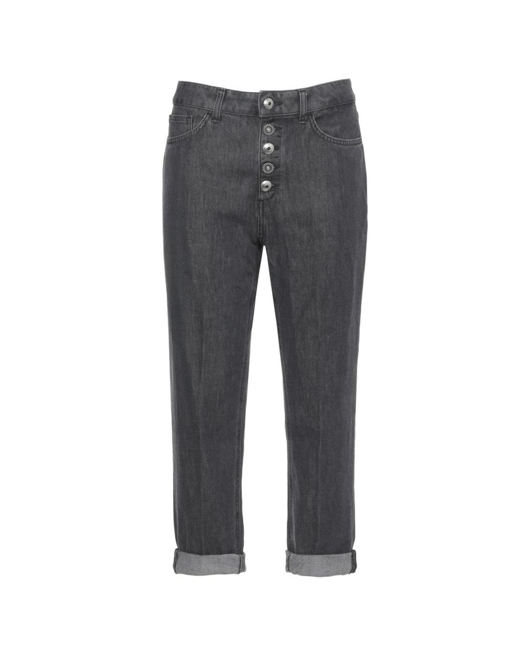 Dondup Gray Cropped Jeans