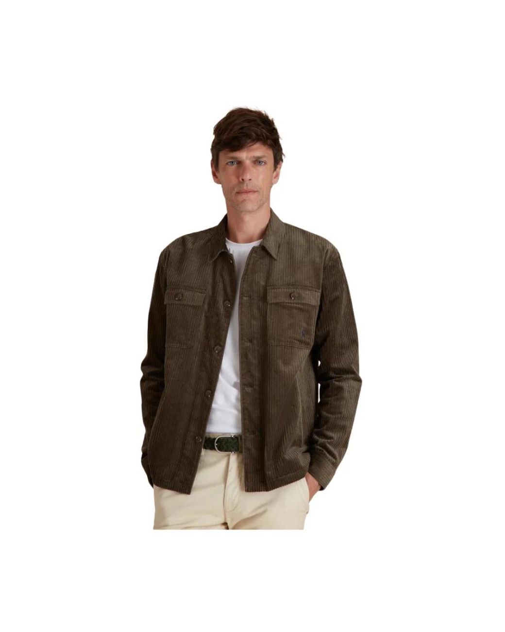 Vicomte A. Cristiano Overshirt in het Brown voor heren