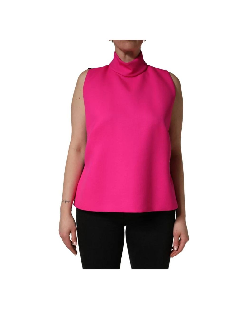 Dolce & Gabbana Pink Sleeveless Tops