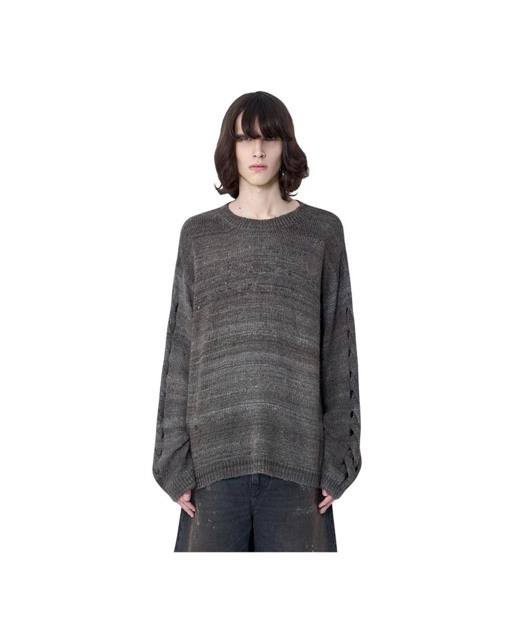 Our Legacy Gray Round-Neck Knitwear for men