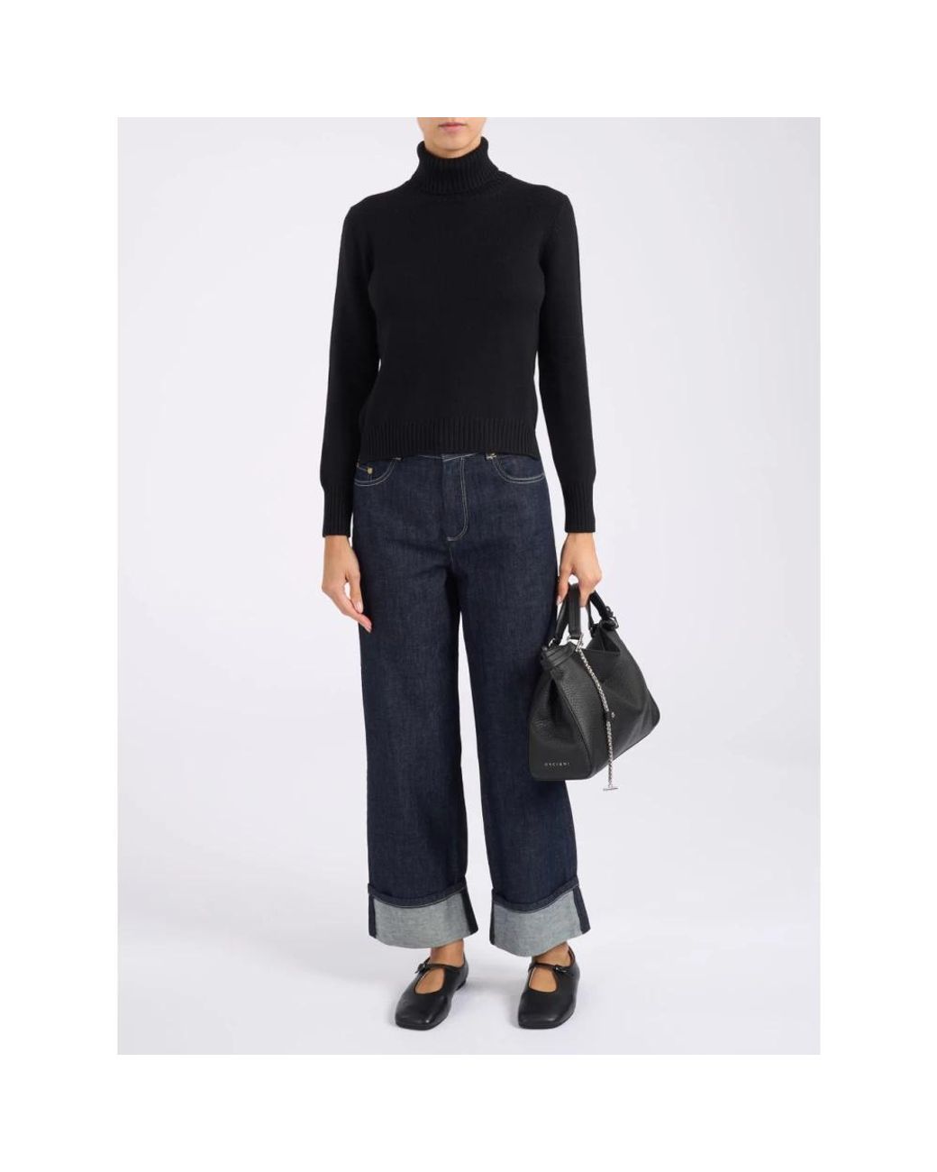 Orciani Black Handbags
