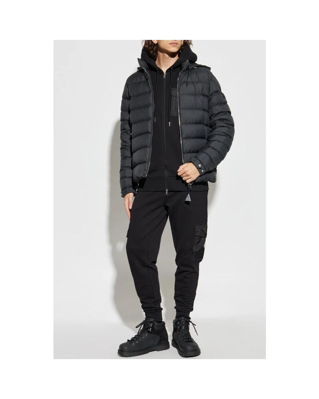 Moncler Black Down Jackets for men