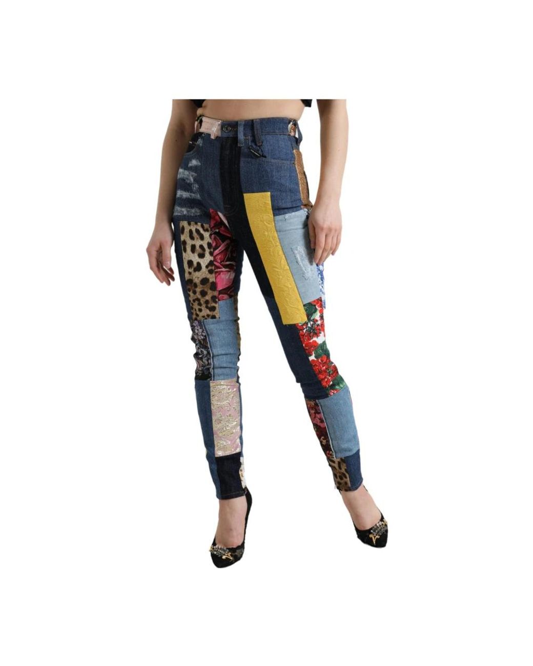 Dolce & Gabbana Blue Skinny Fit Jeans