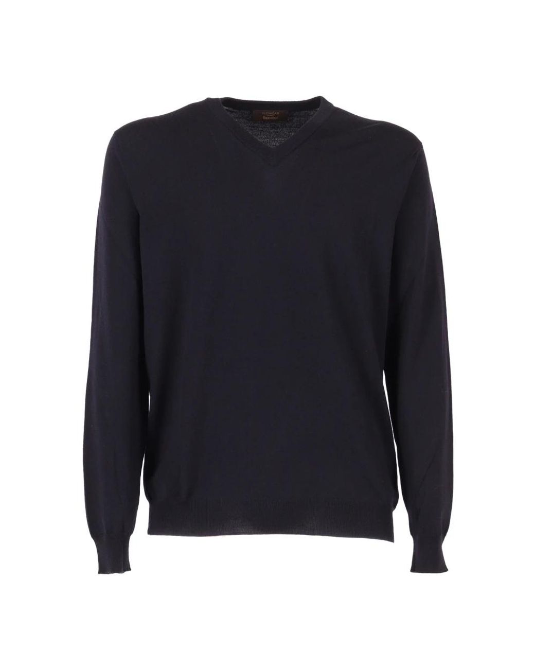Slowear Blue V-Neck Knitwear for men