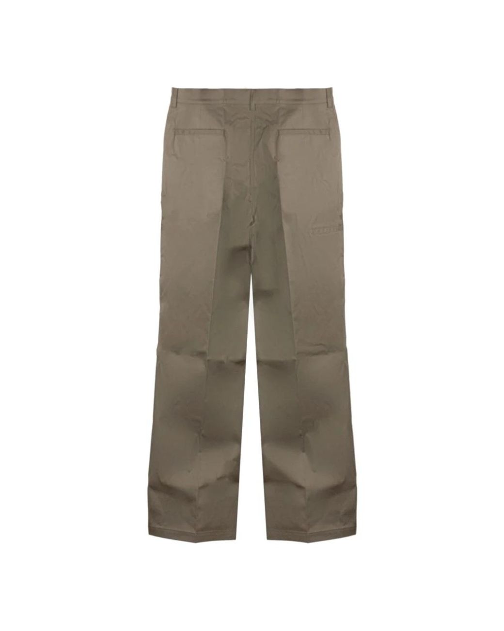 Rick Owens Gray Straight Trousers for men