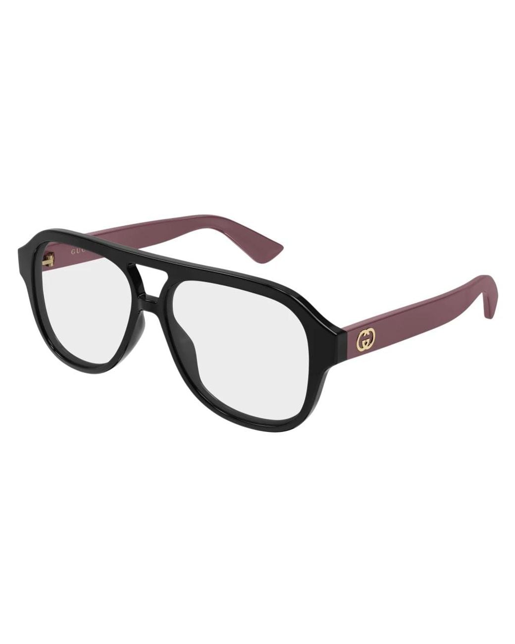 Gucci Black Aviator-Rahmen