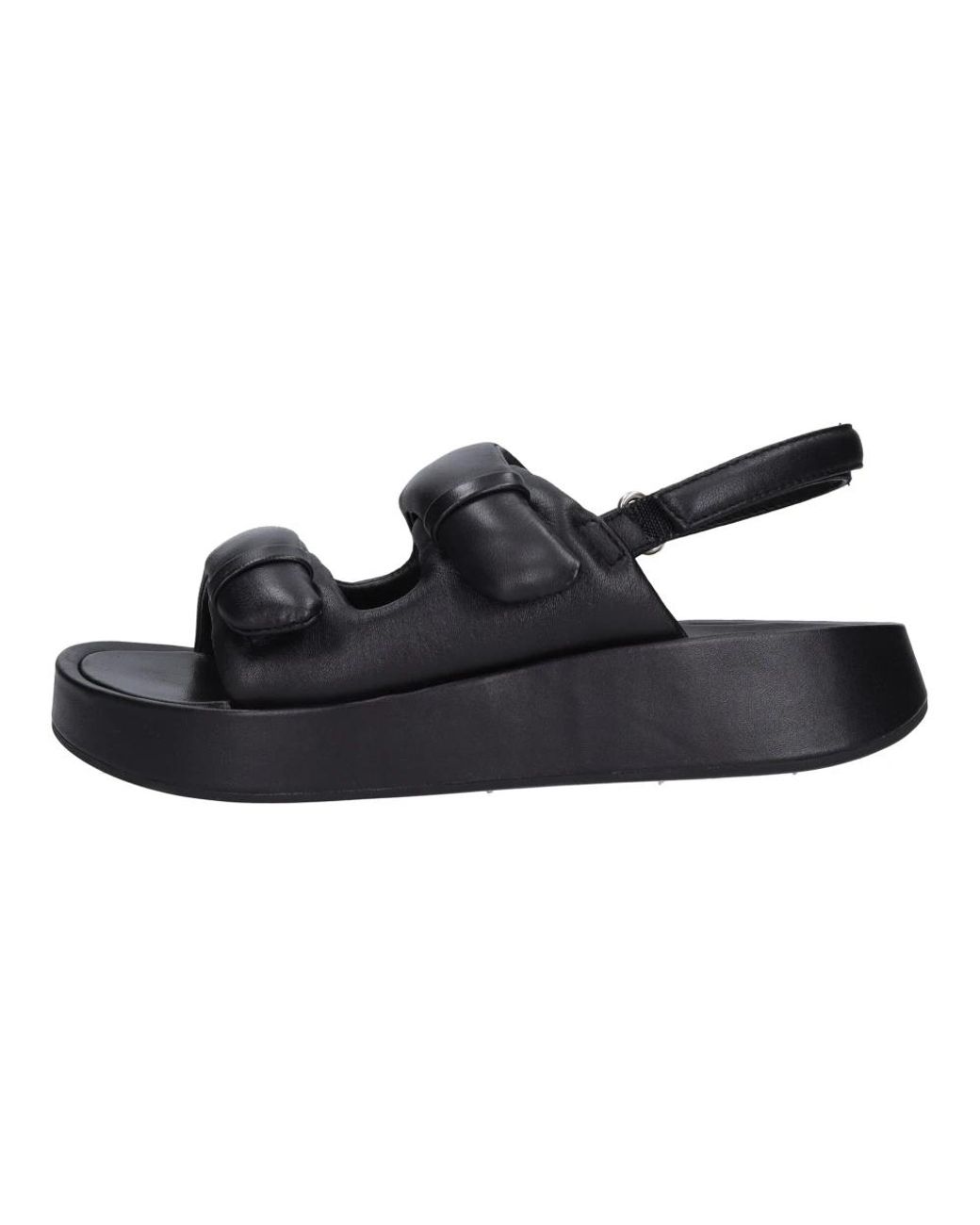 Ash Schoenen ,Zwart ,Leer Sandalen Zwart in het Blue
