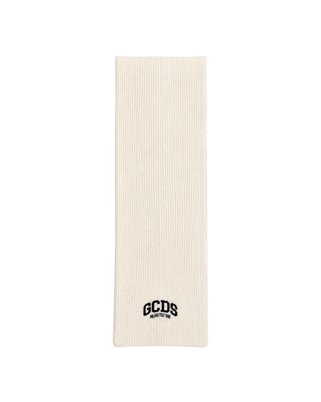 Gcds White Rippstrickschal