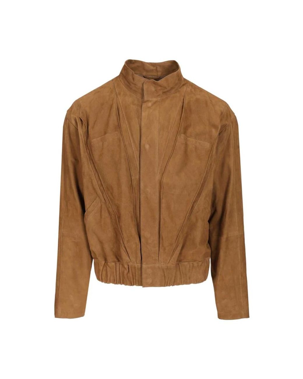 Giorgio Armani Brown Leather Jackets for men