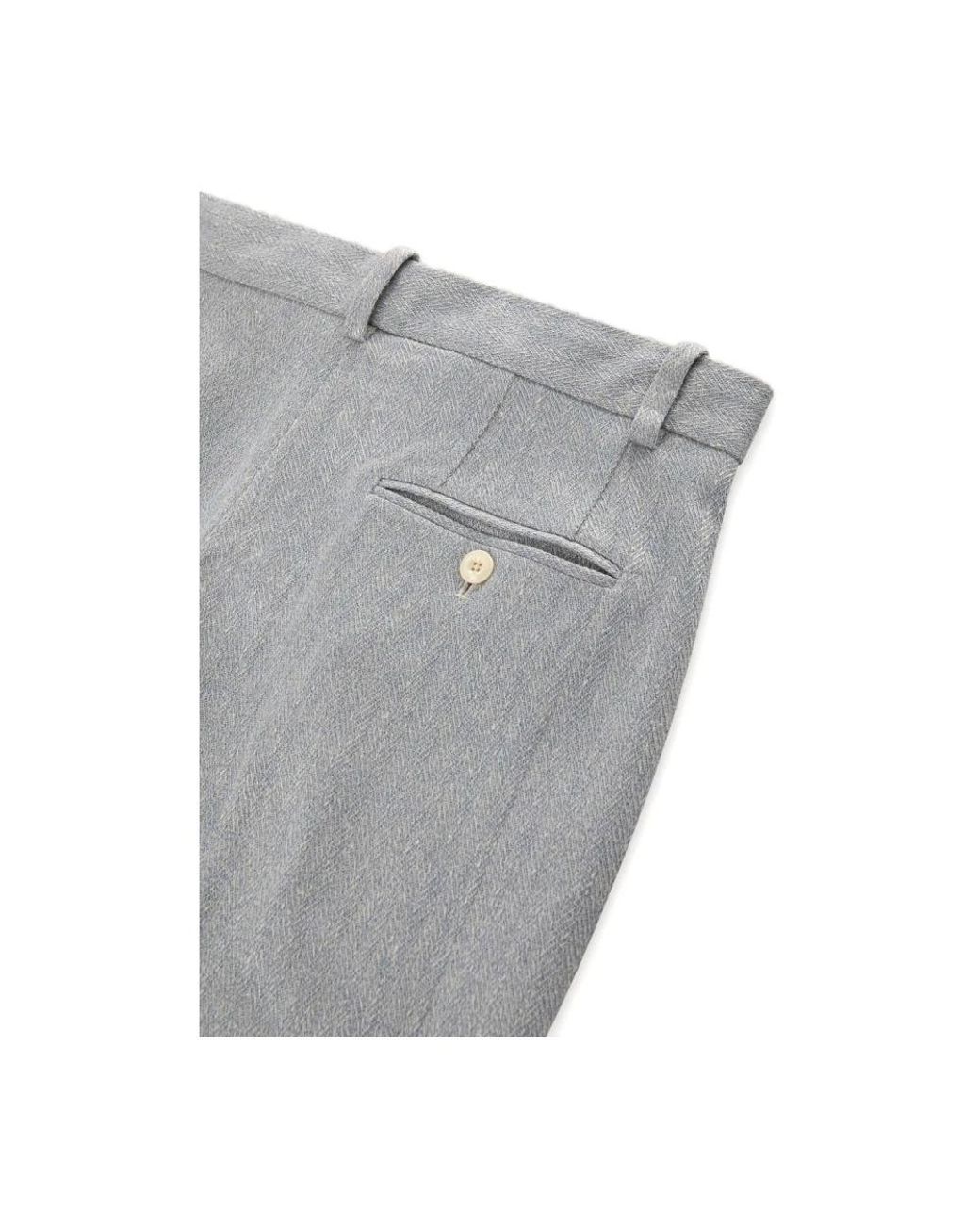 Circolo 1901 Gray Wide Trousers