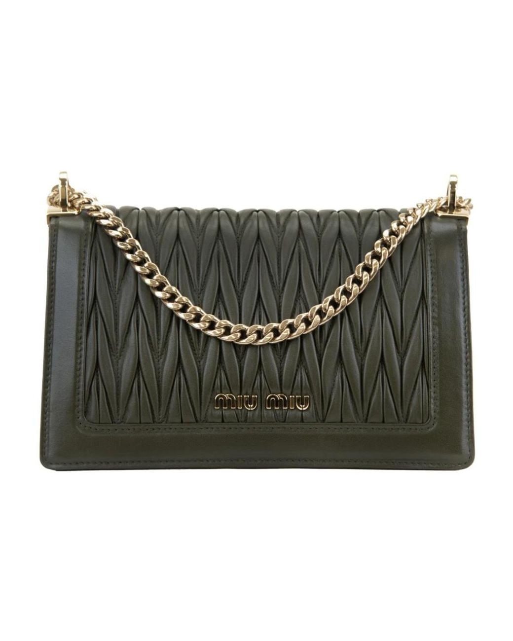 Miu Miu Green Shoulder Bags