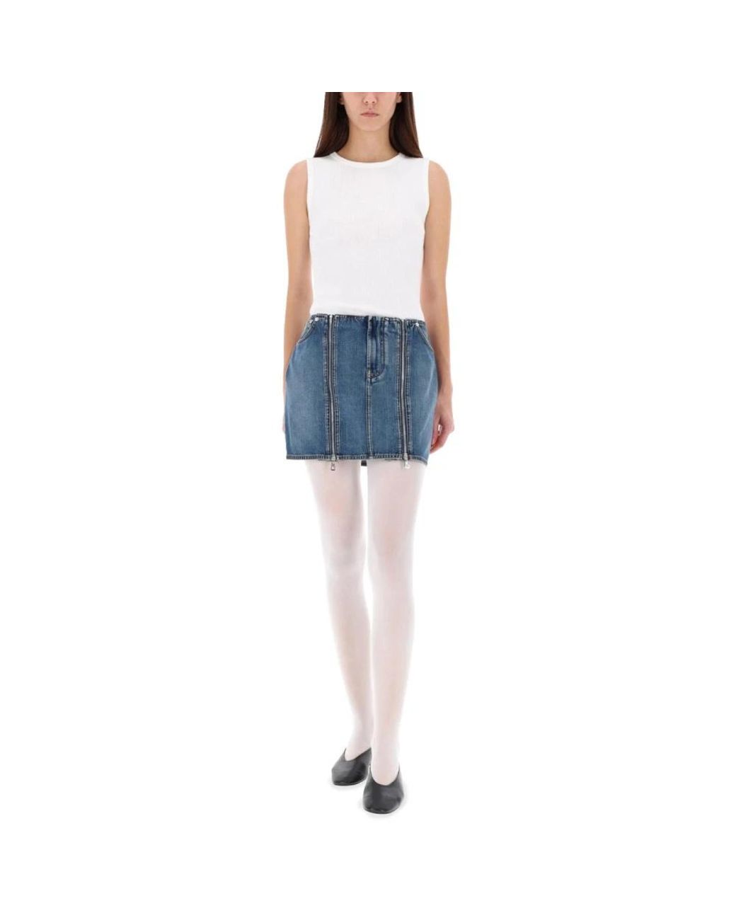 Jean Paul Gaultier Blue Denim Skirts