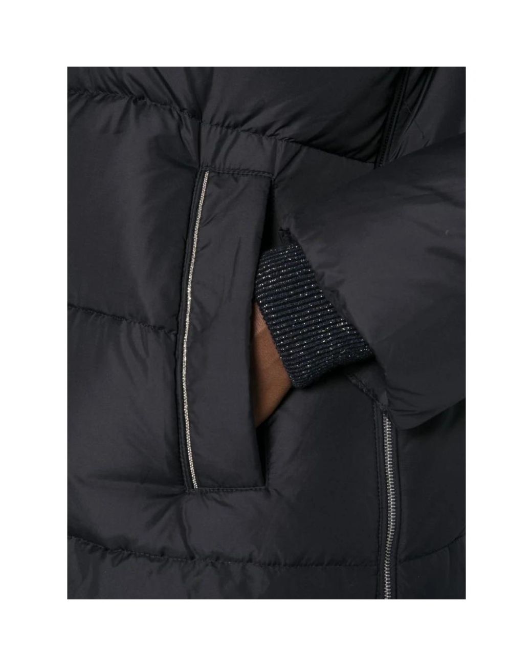 Peserico Black Winter Jackets
