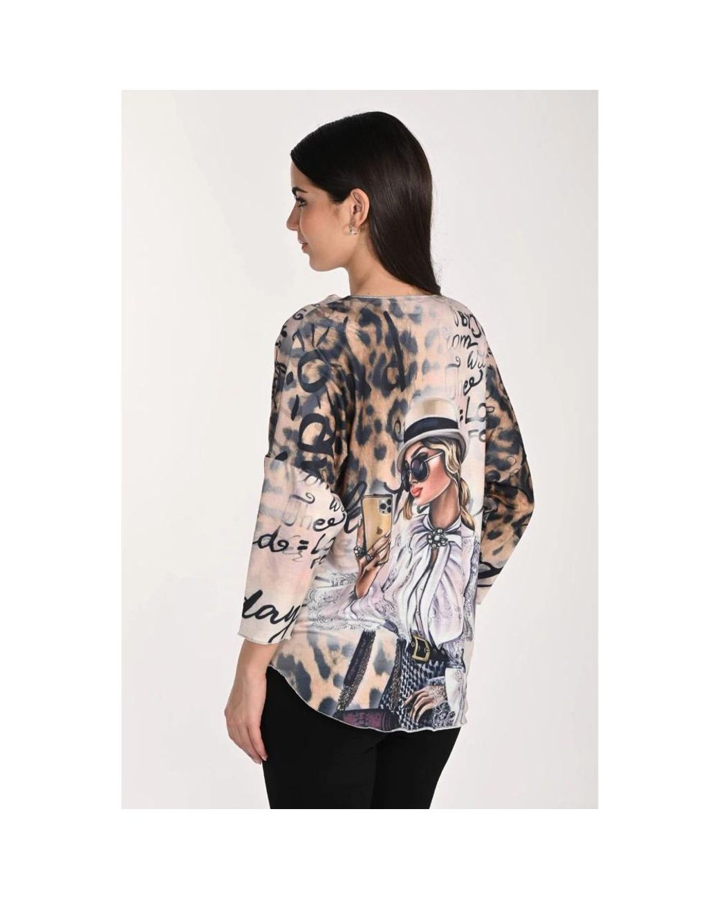 FRANK LYMAN Tops ,Veelkleurig ,Tops Met Lange Mouwen in het Brown