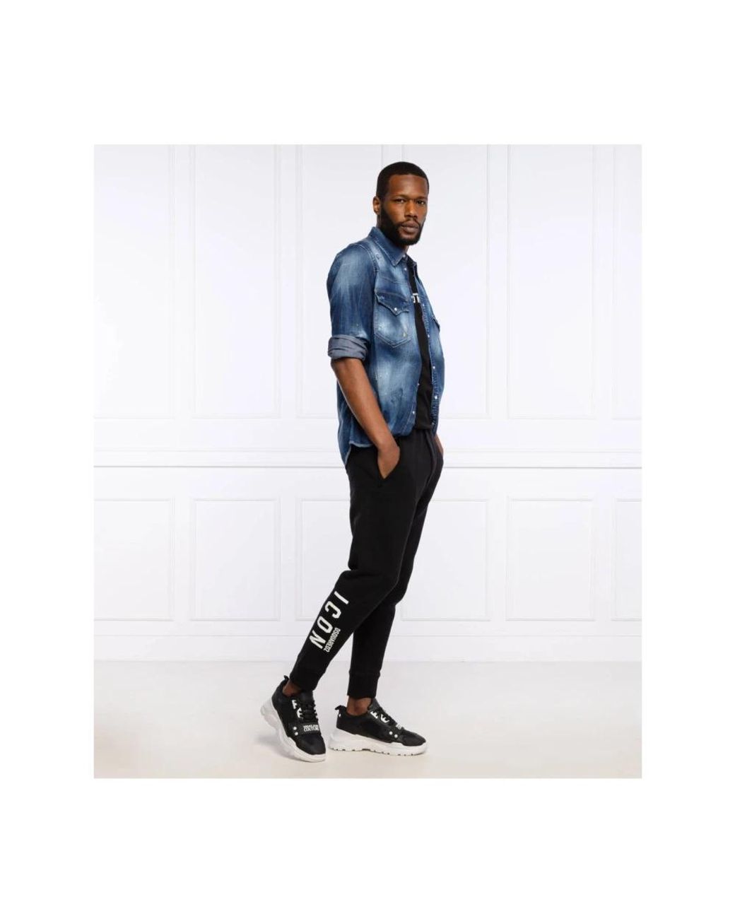 DSquared² Black Sweatpants for men