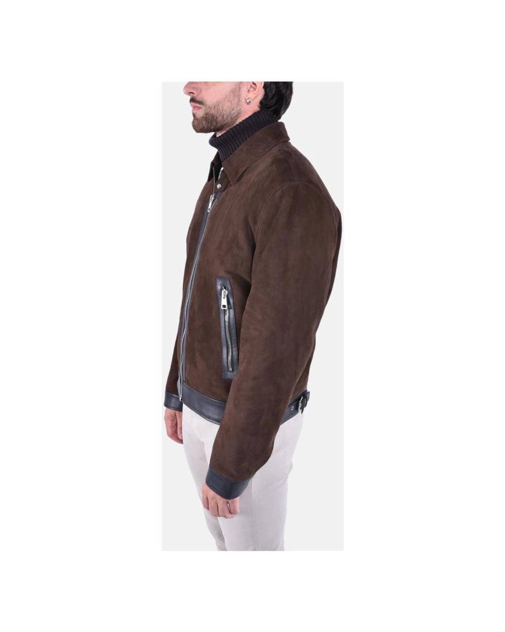 Leather Jackets Dondup pour homme en coloris Brown