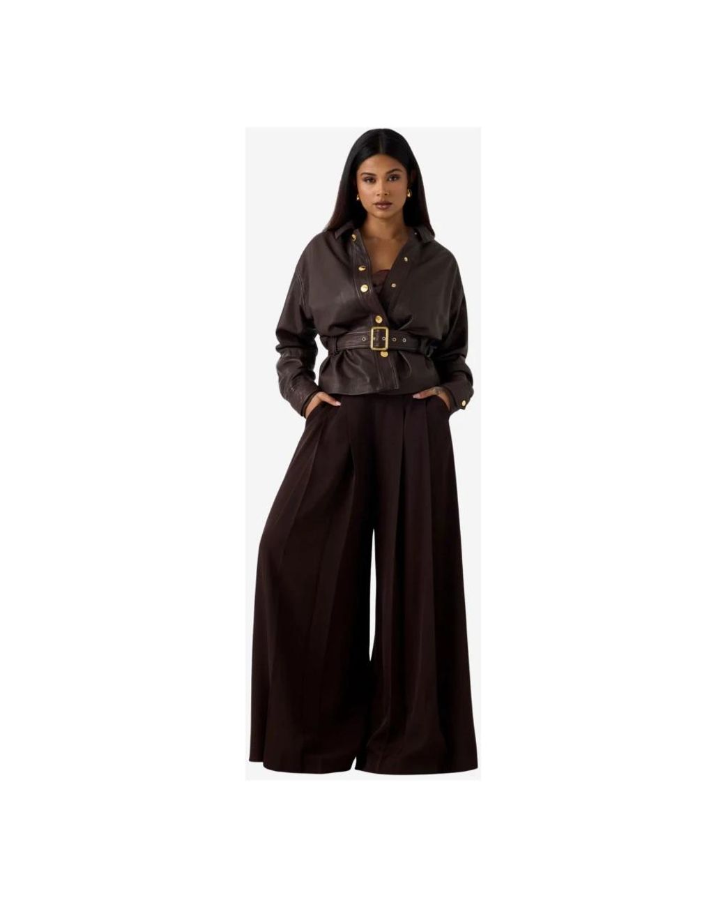 Marciano Black Wide Trousers