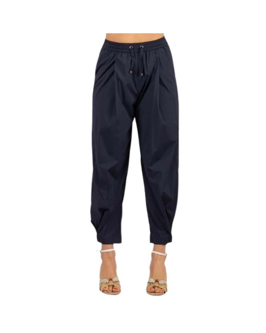 Herno Blue Cropped Trousers