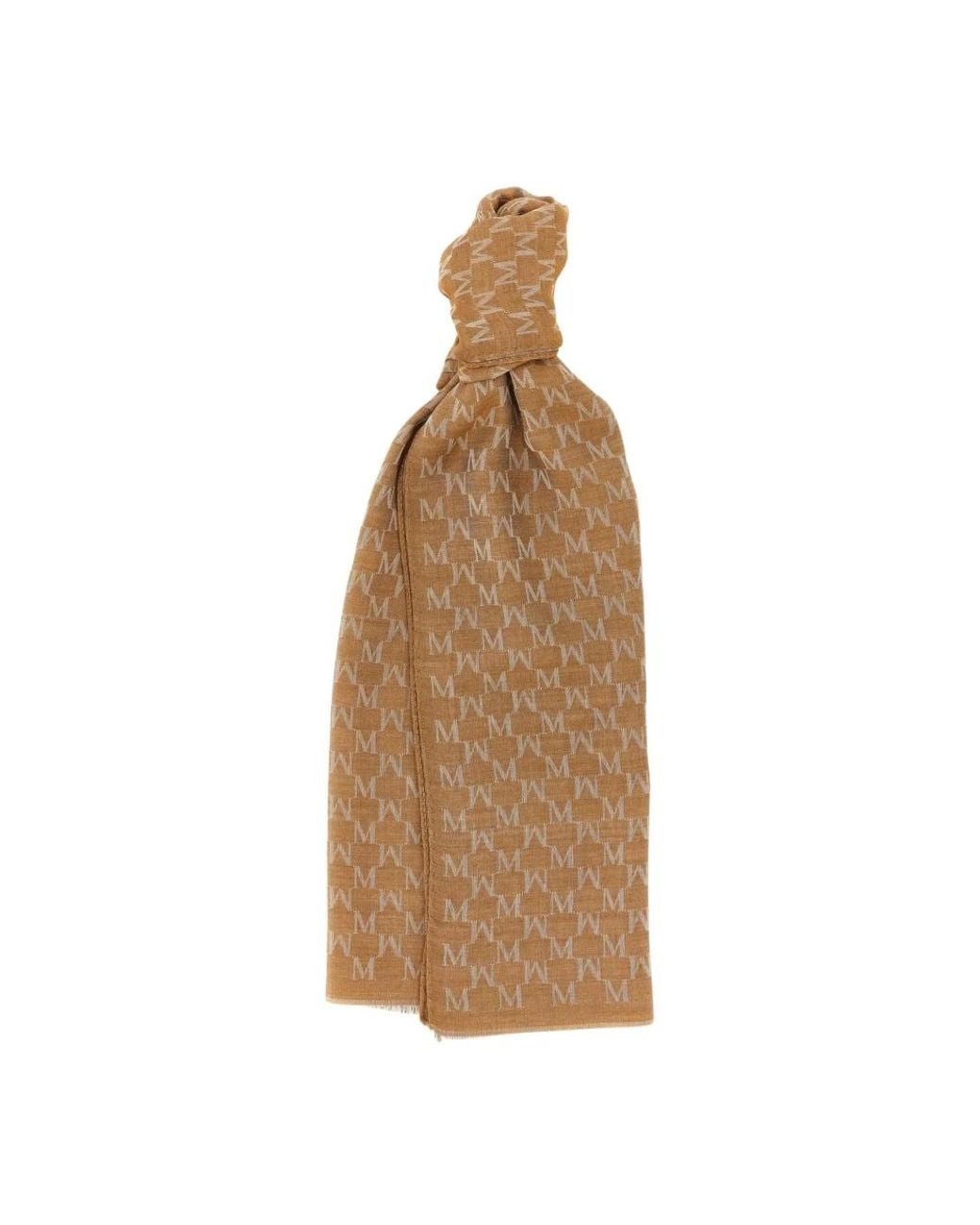 Max Mara Brown Monogram-Schal