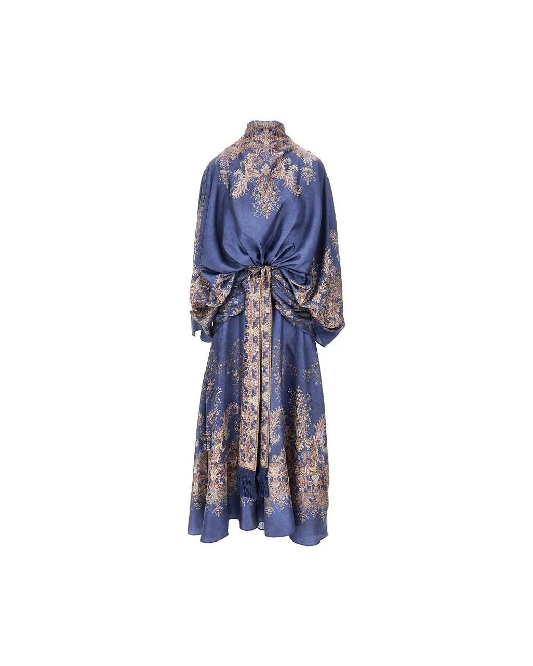 Zimmermann Valiant Batwing Gown in het Blue