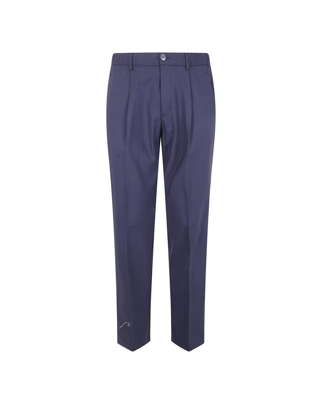 Herno Regular Fit Broek in het Blue voor heren