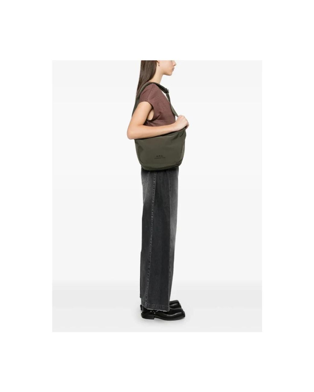 A.P.C. Green Shoulder Bags