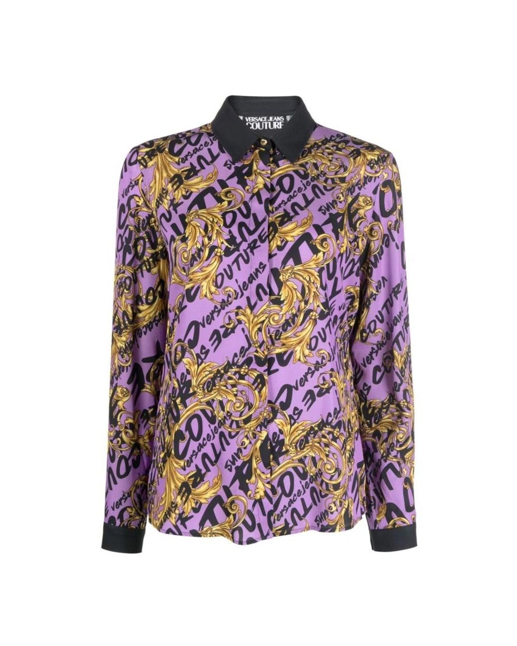 Versace Jeans Couture Purple Shirts