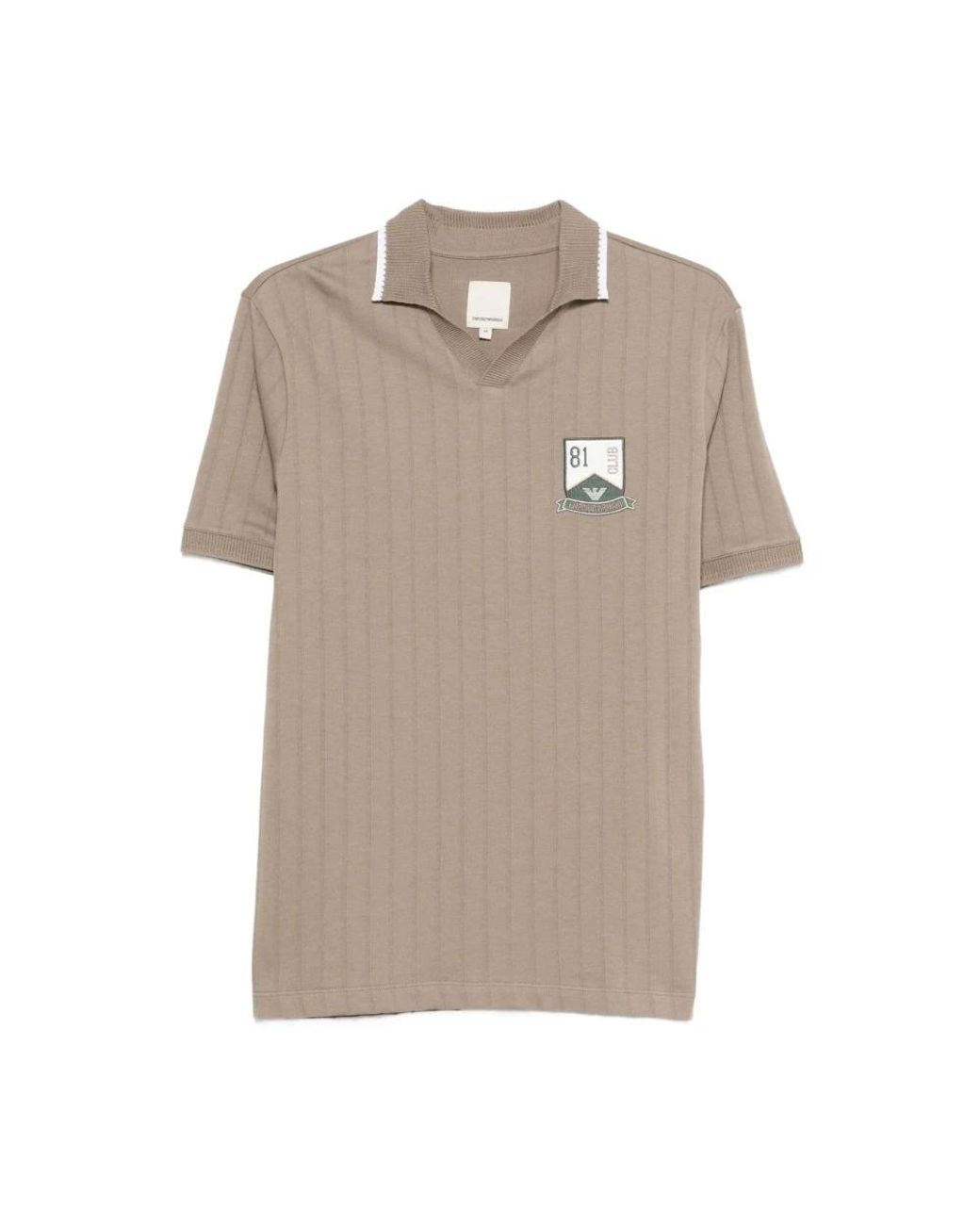 Emporio Armani Natural Polo Shirts for men