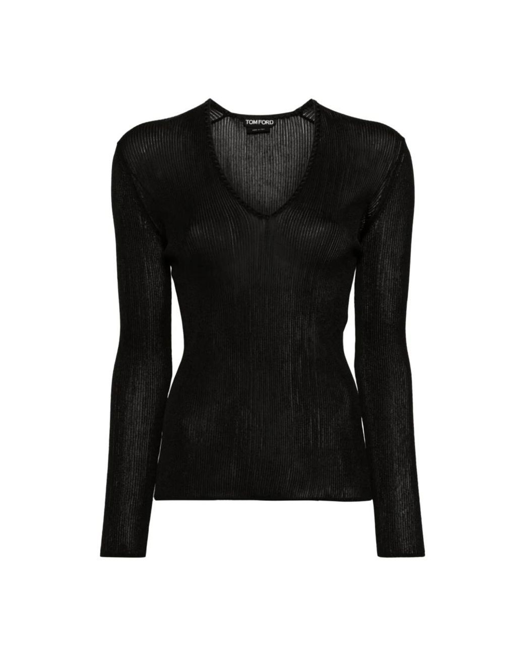Tom Ford Black Long Sleeve T-Shirts