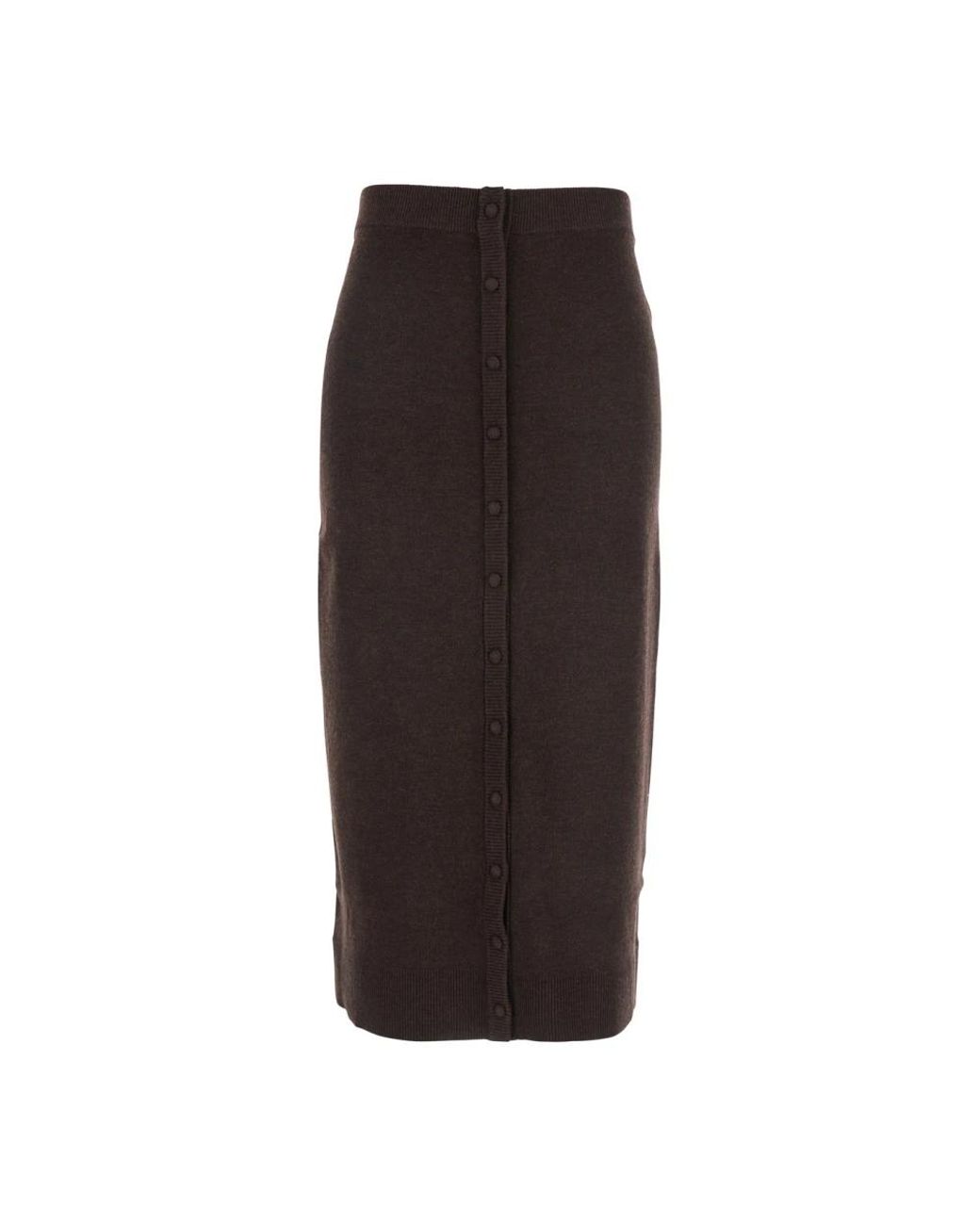Victoria Beckham Brown Midi Skirts