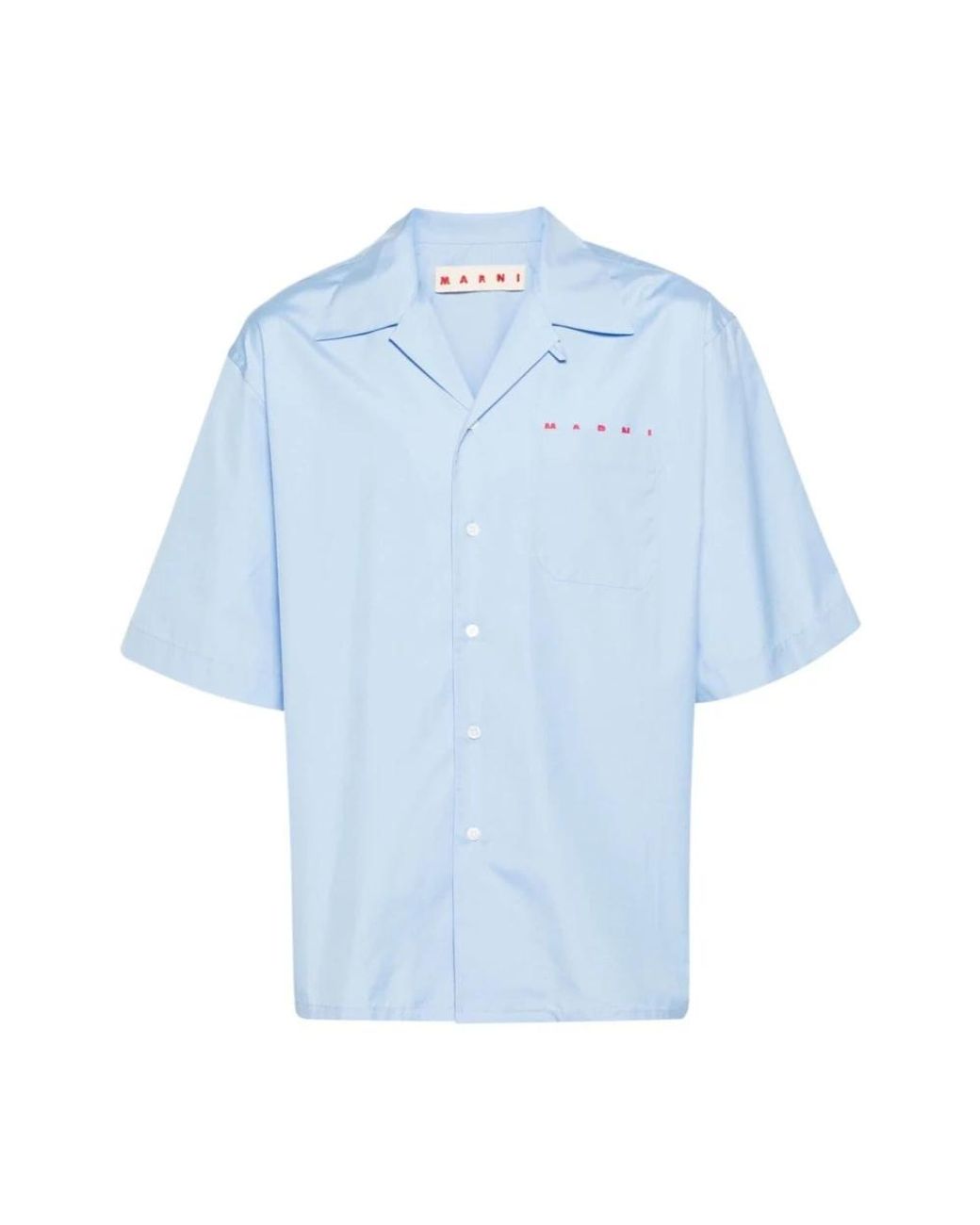 Marni Blue Short Sleeve Shirts for men