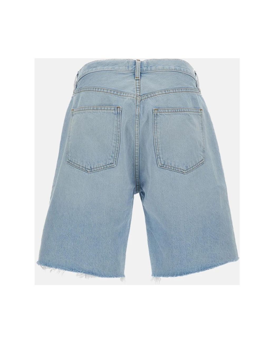 Agolde Blue Denim Shorts for men