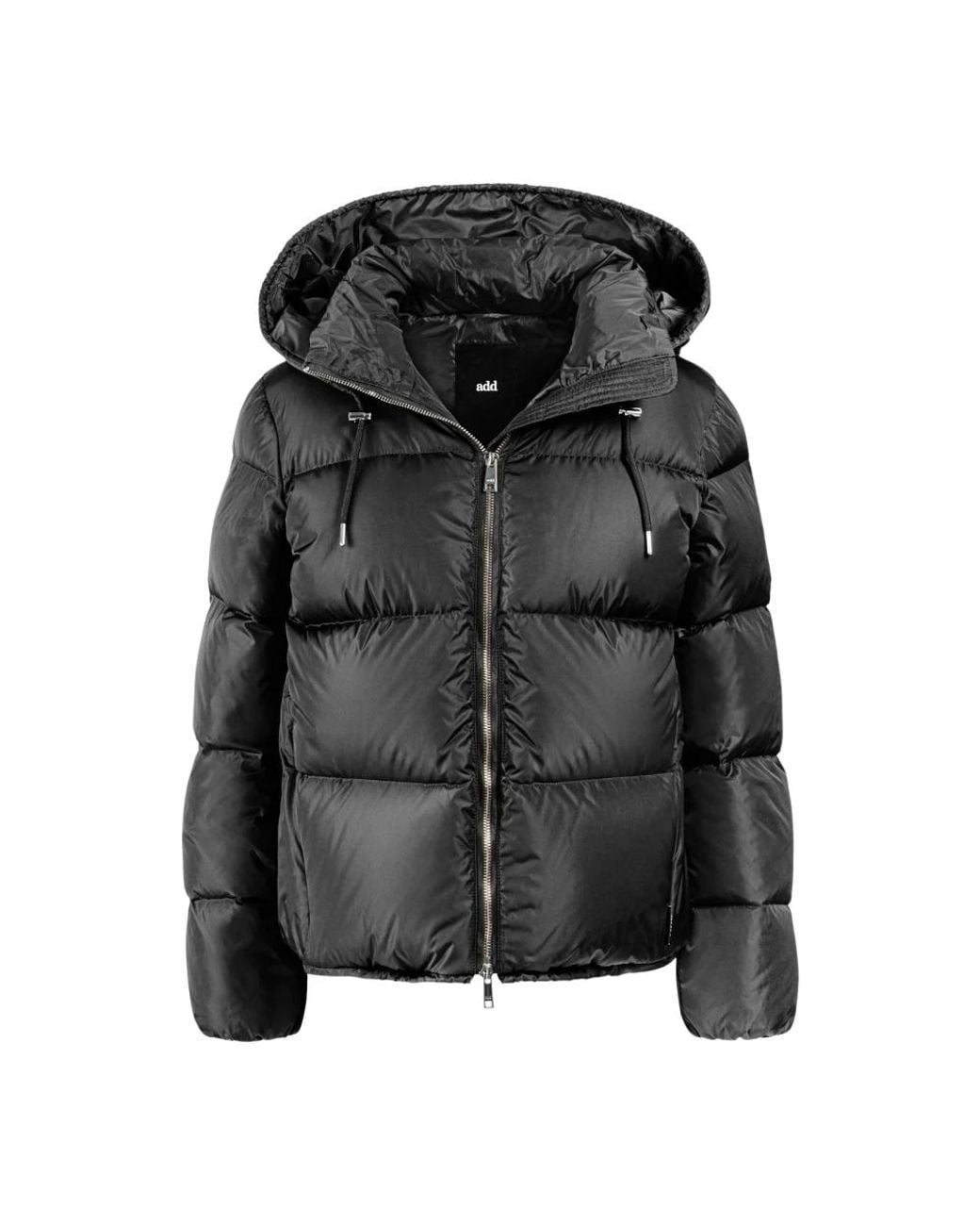Add Donsjack Met Capuchon in het Black