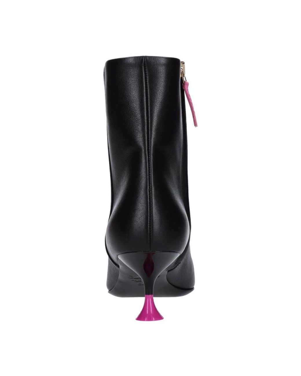 3Juin Black Heeled Boots