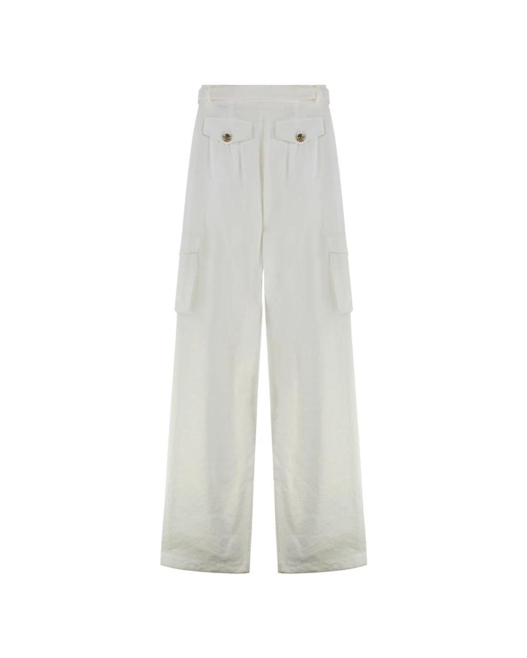 Versace Jeans Couture Gray Wide Trousers