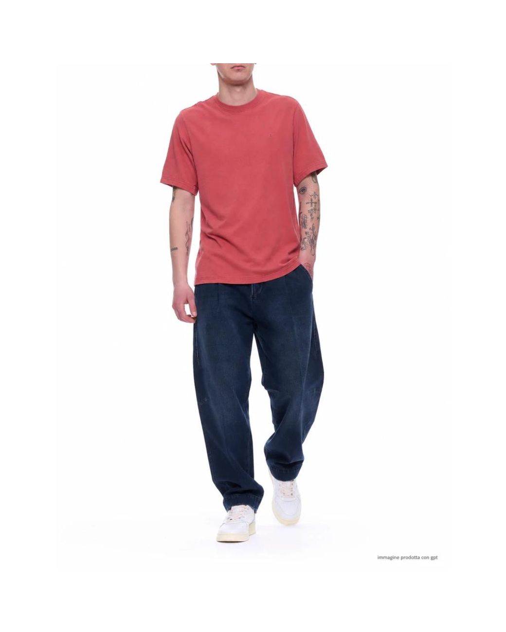 Nine:inthe:morning Blue Wide Jeans for men